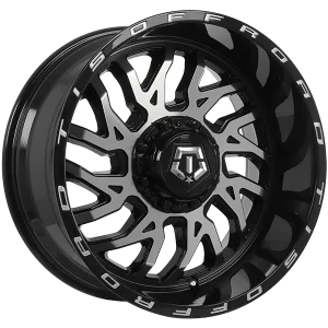 TIS Wheels – 544MB – Black – 22″x12″ -44mm – Summer Wheels – 544MB2228144S